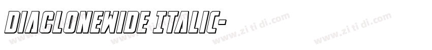 DiaCloneWide Italic字体转换